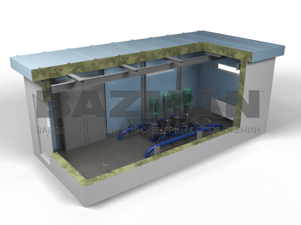 В павильоне