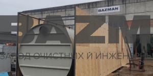 Производство и монтаж КНС и очистных сооружений 30 л/сек при высоком уровне грунтовых вод за 18 часов без водопонижения