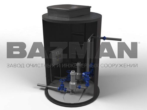 КНС с сухим колодцем